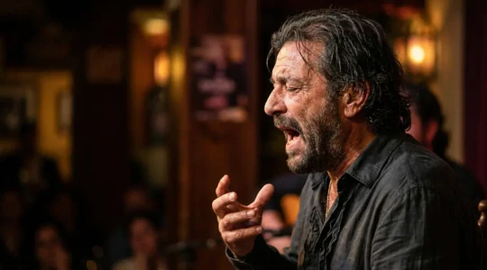 Intense flamenco performance capturing raw emotion and duende beyond tourist stereotypes