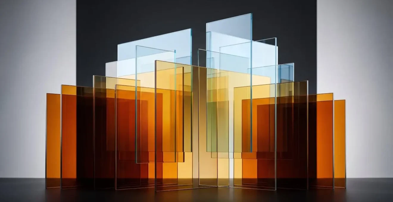 Abstract visual representation of sound frequency layers and harmonic blending in musical ensemble