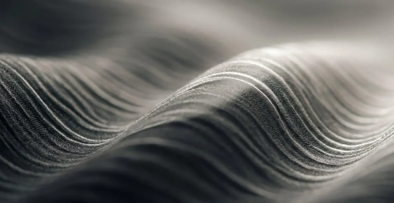 Extreme close-up macro photograph showing wave-like motion and oscillating patterns